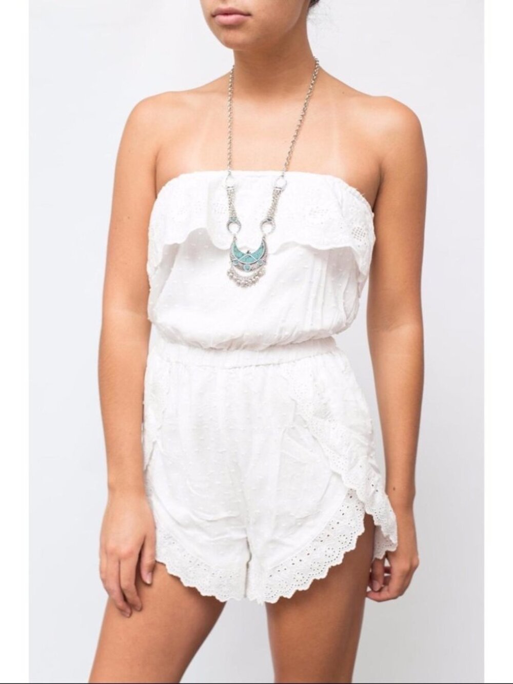 Sea Gypsies - White Eyelet Romper